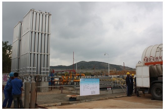 我市首座LNG釋放站建成，燃氣保供能力將有所提升